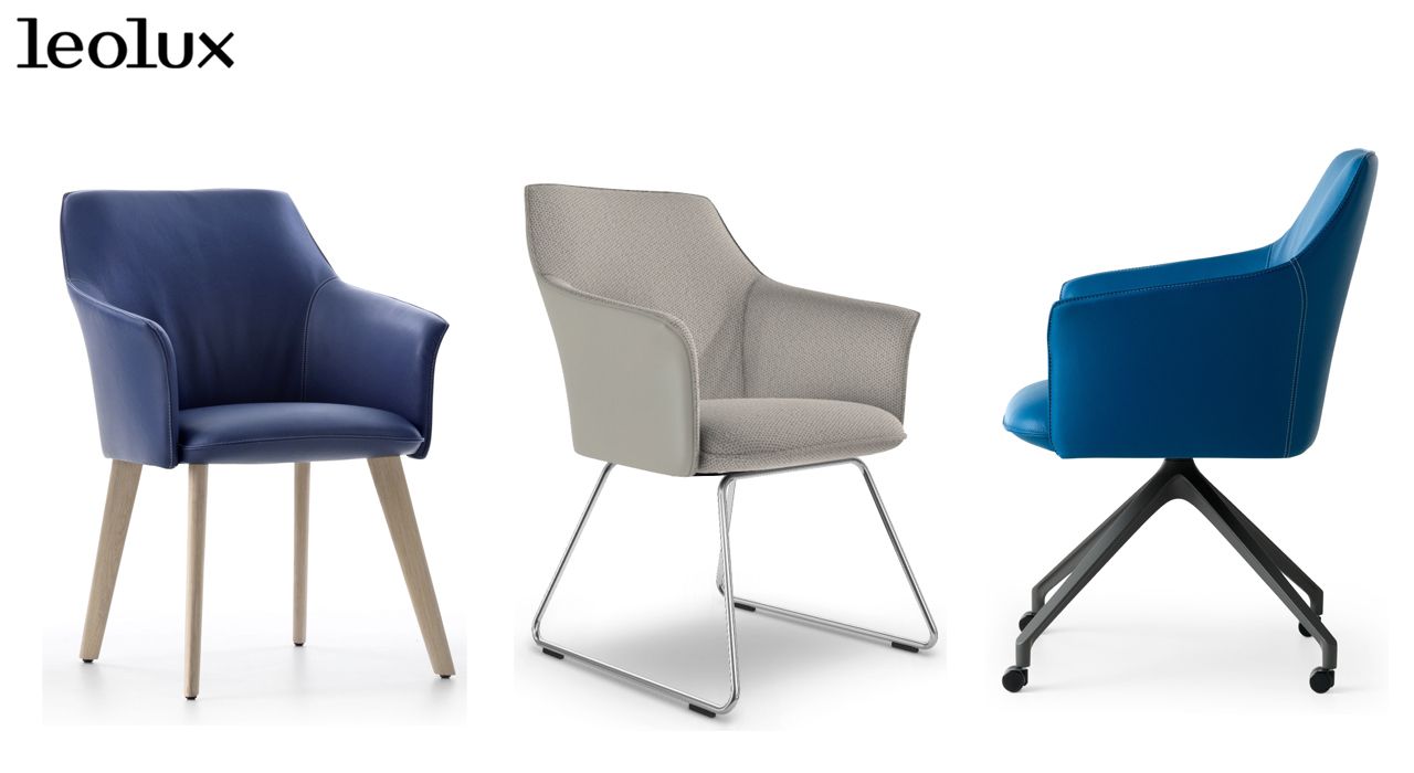 Leolux dining chairs for interior design in marballa and estepona spain.