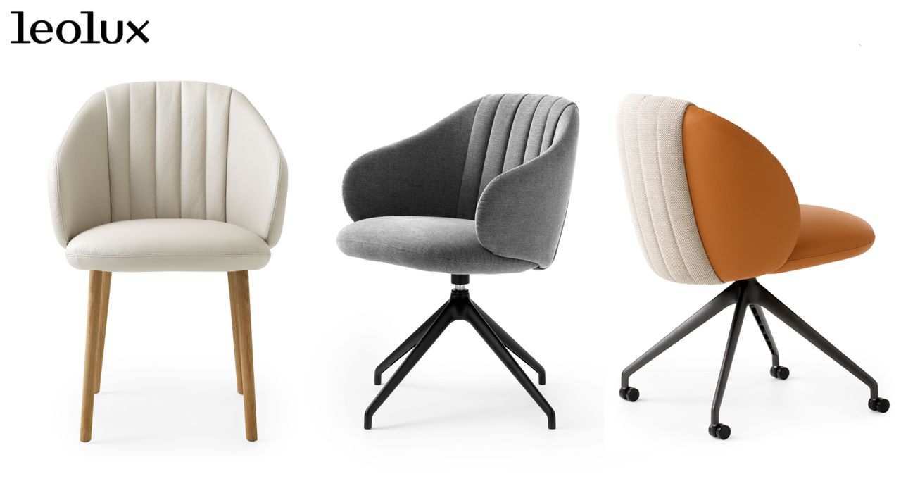 Leolux dining chairs for interior design in marballa and estepona spain.