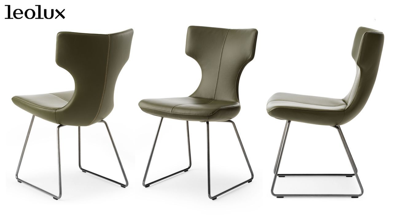 Leolux dining chairs for interior design in marballa and estepona spain.