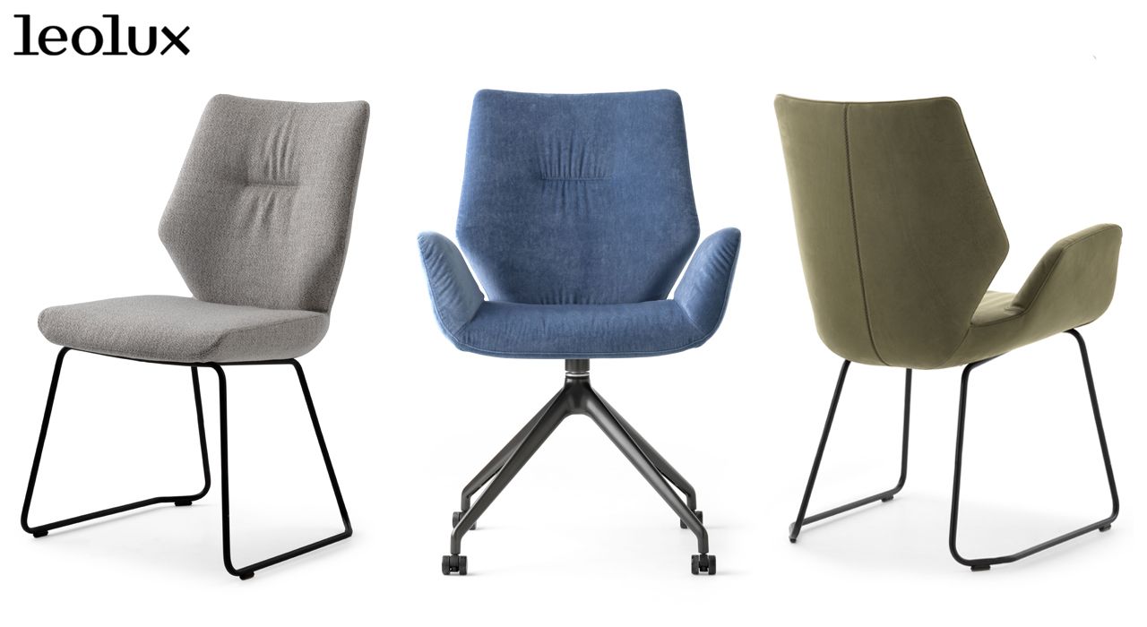 Leolux dining chairs for interior design in marballa and estepona spain.