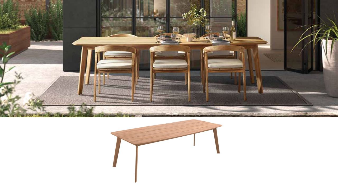 Outdoor furniture for exterior patio or terrace.