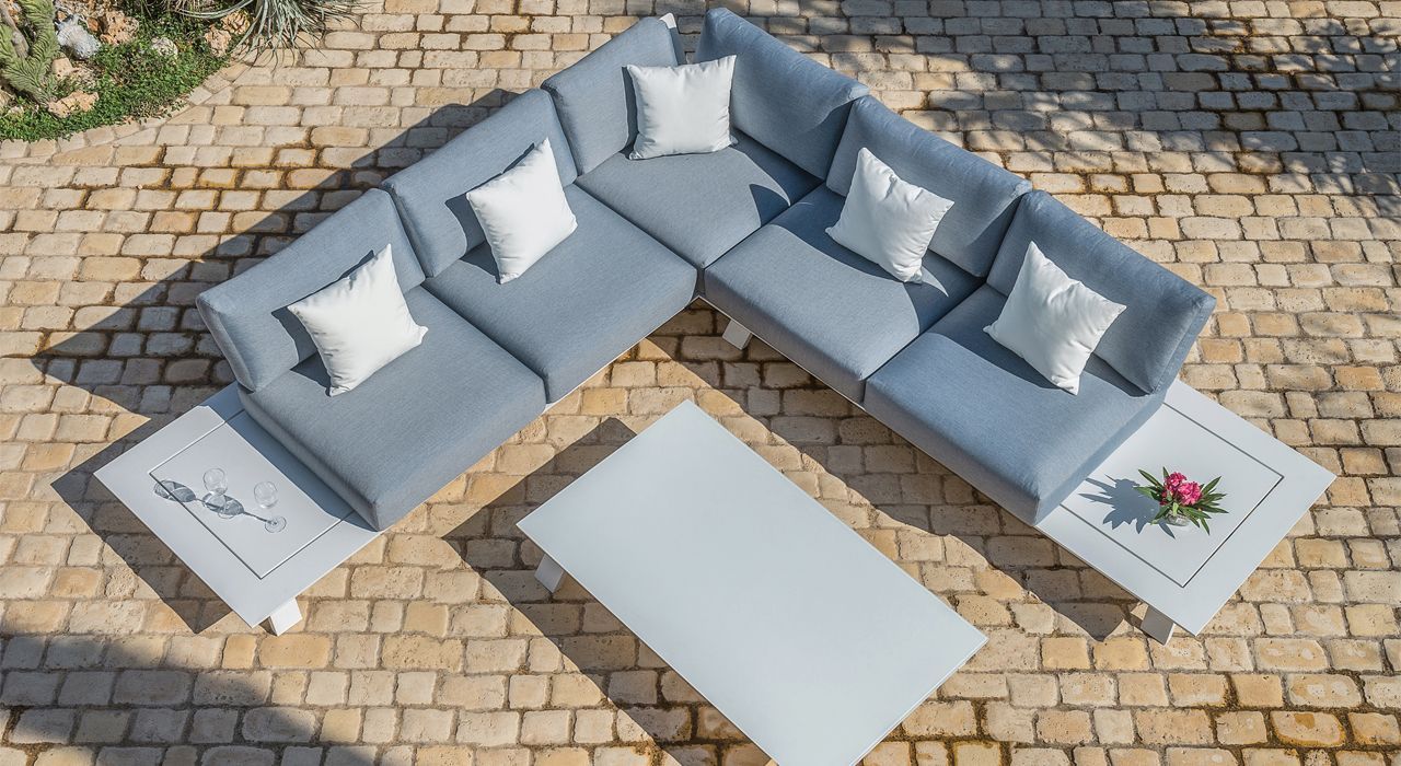 Outdoor terrace furniture in Marbella and Estepona Costa del Sol Spain.