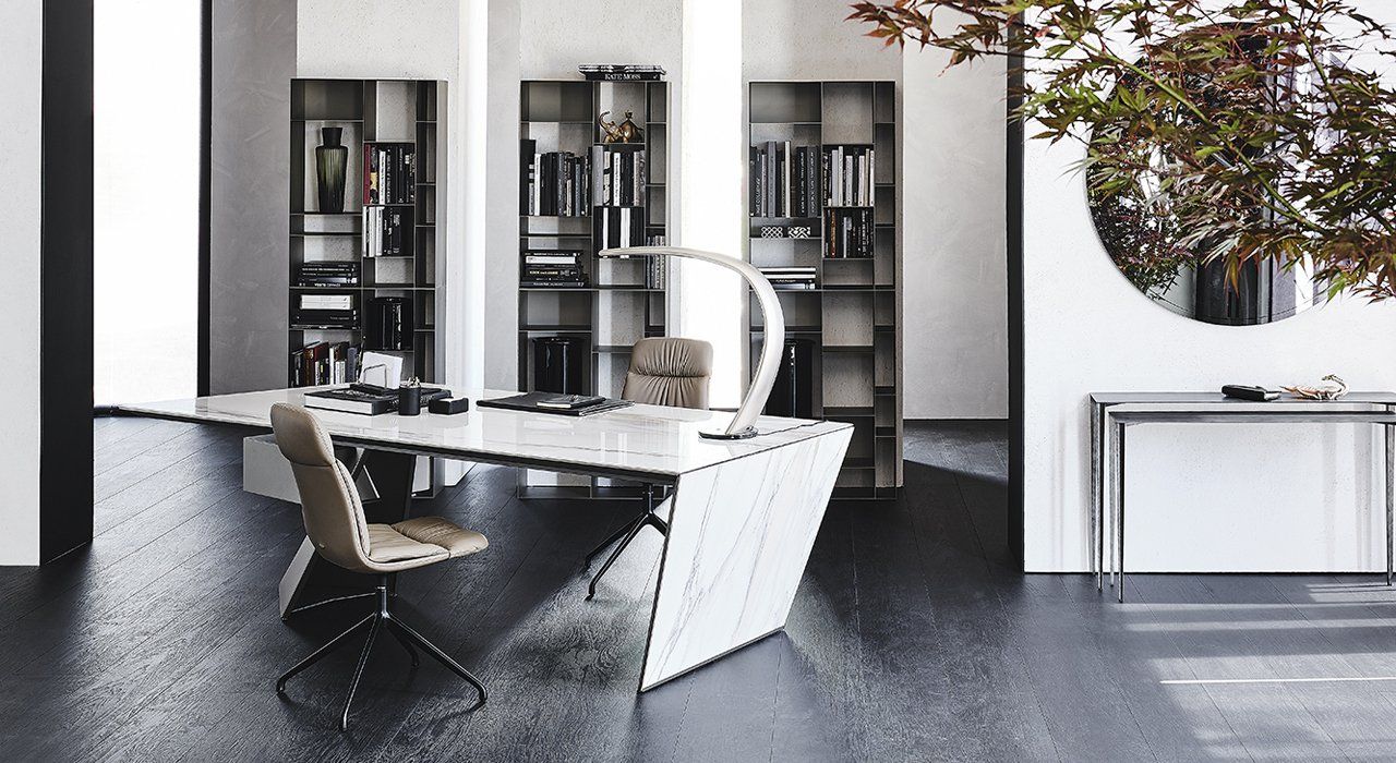 Cattelan Italia Nasdaq Keramik Desk made in italy