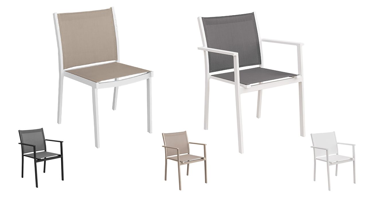 outdoor dining chairs for patio or terrace in marbella or estepona