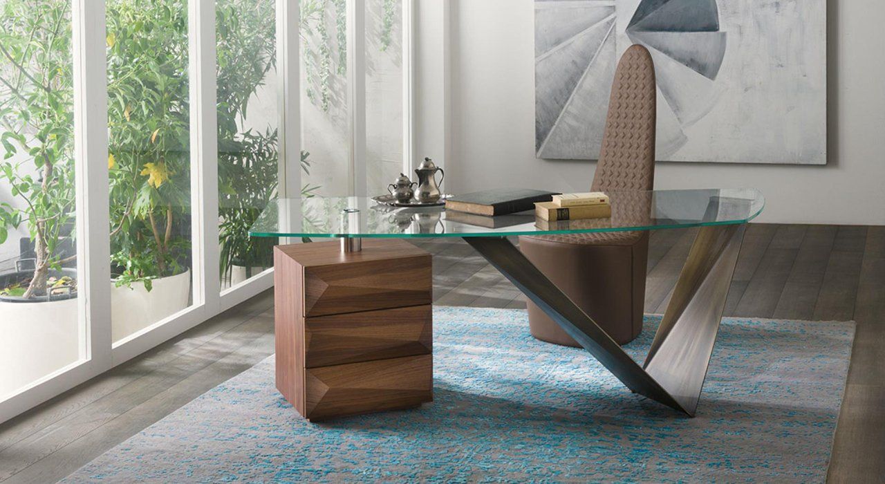 Reflex angelo Prisma Steel Scrivania desk made in italy