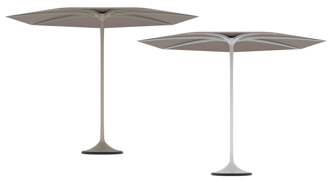 Parasols and umbrellas in Marbella and Estepona.