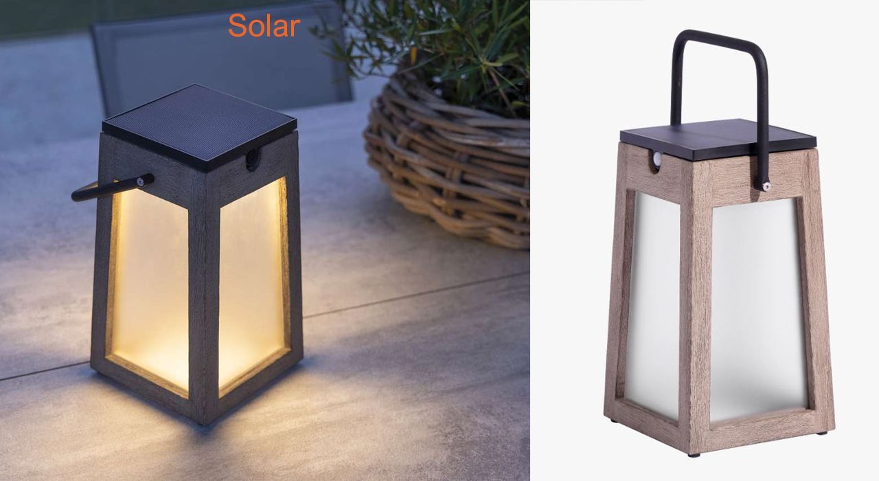 Solar garden or terrace lighting in Marbella and Estepona.