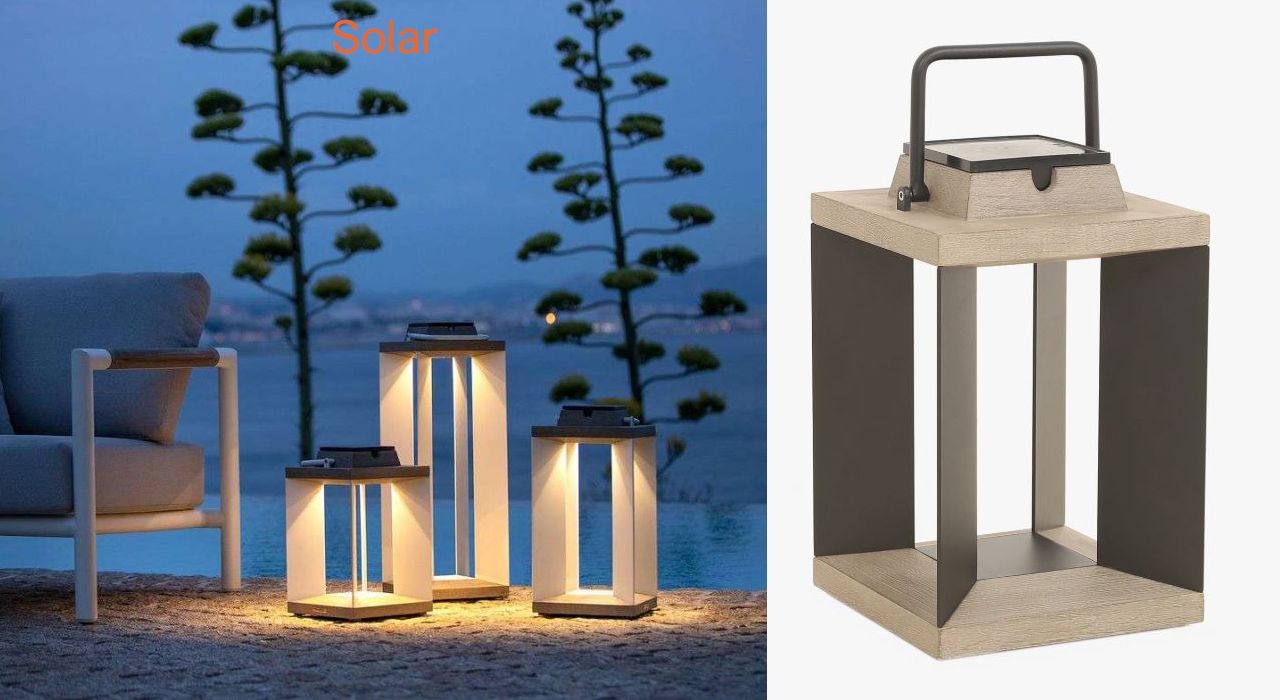 Solar garden or terrace lighting in Marbella and Estepona.