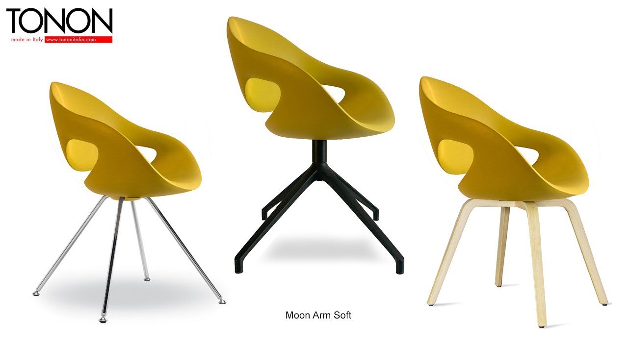 Tonon Moon Arm Soft Touch Dining Chairs