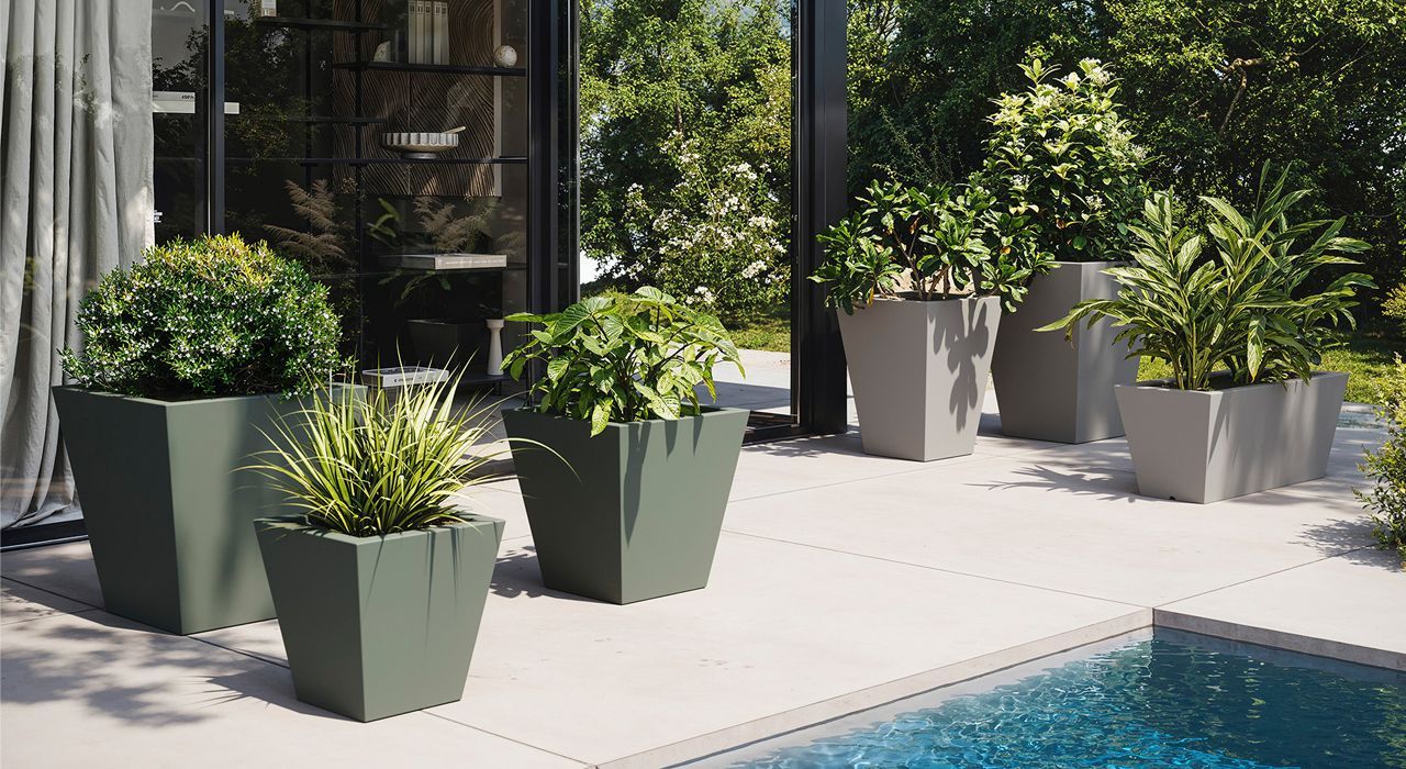 luxury garden and terrace vases or pots for sale in Marbella and Estepona, Spain