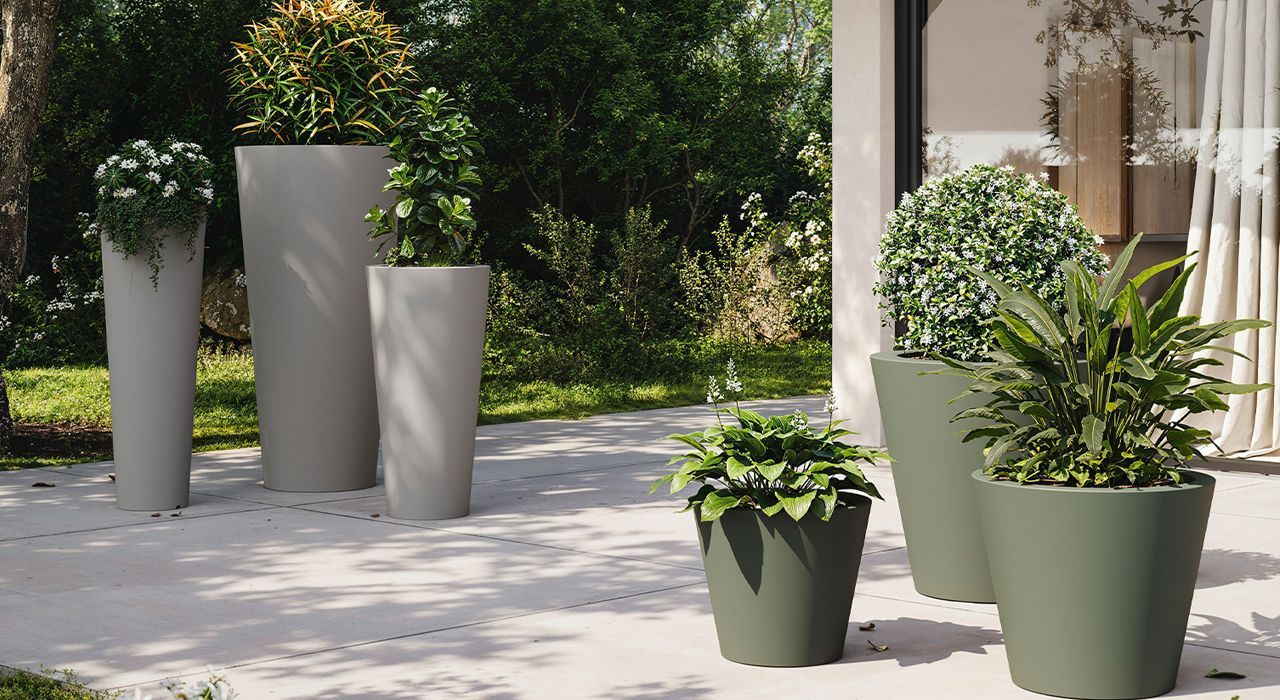 luxury garden and terrace vases or pots for sale in Marbella and Estepona, Spain