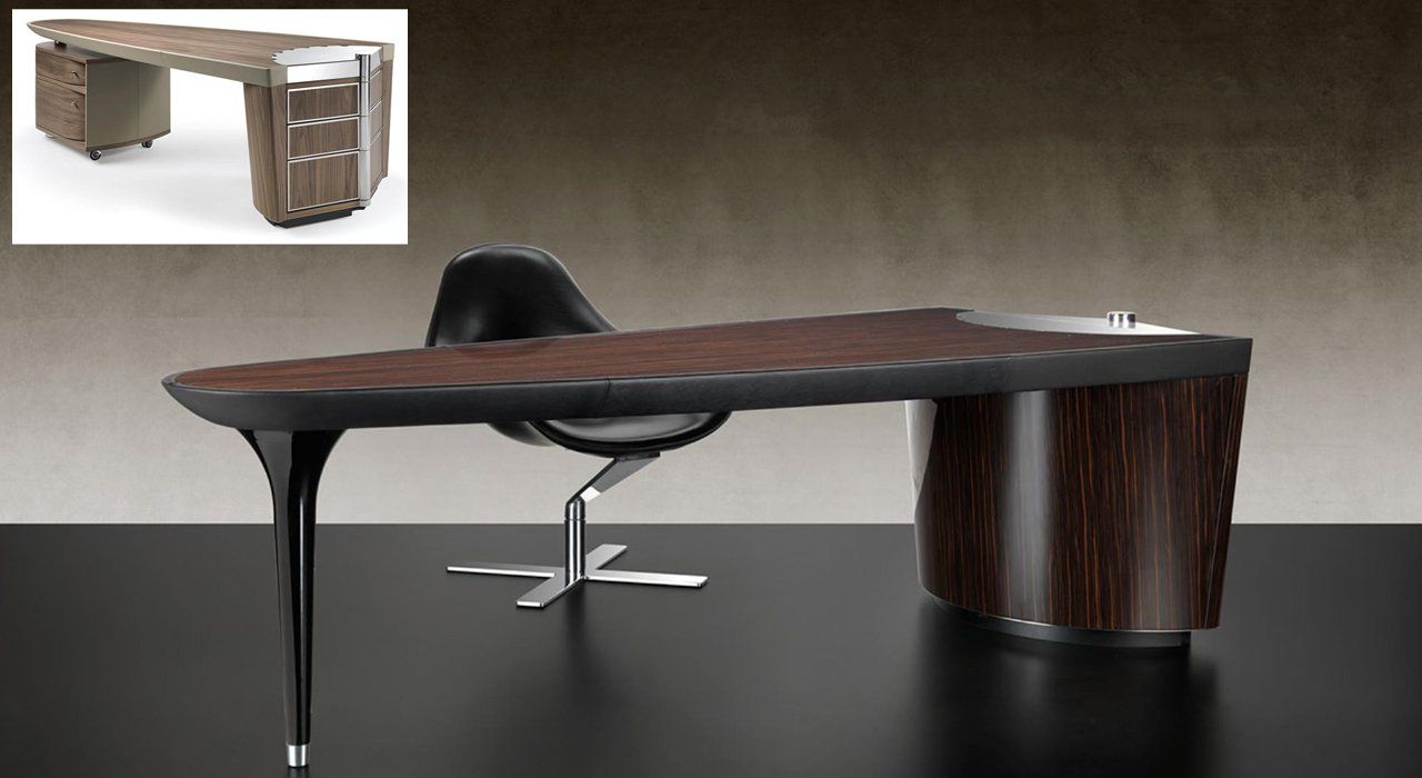 Reflex Angelo Ark Scrivania Desk in walnut made in italy