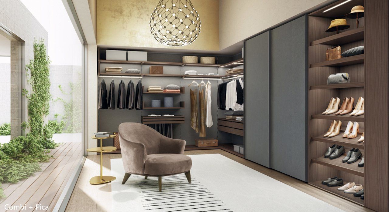 Zalf Combi Walk-In Closet Dressing Room with great design and clothes organizer