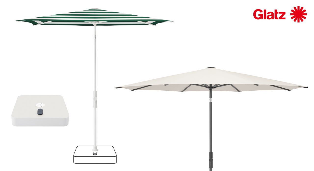 Parasols and umbrellas in Marbella and Estepona.