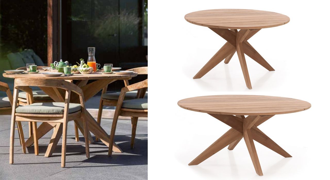 Gescova Java outdoor Dining Tables in teak