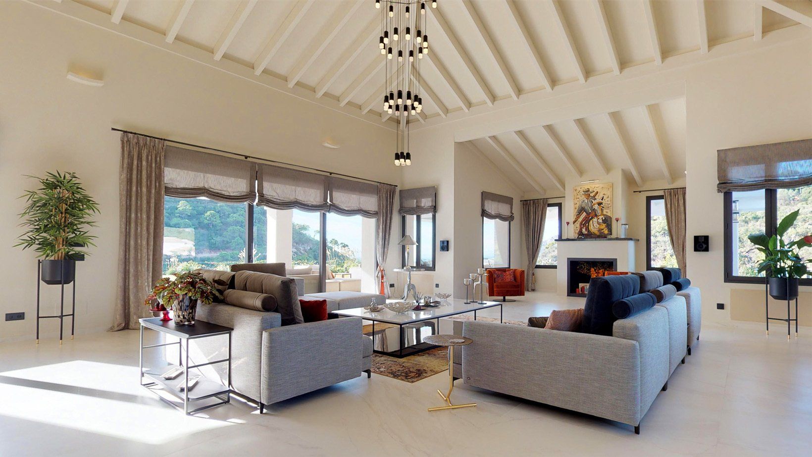 interior design project in La Zagaleta Marbella Spain - image of lounge