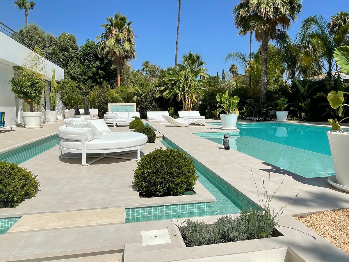 Modern terrace furniture design project in Estepona