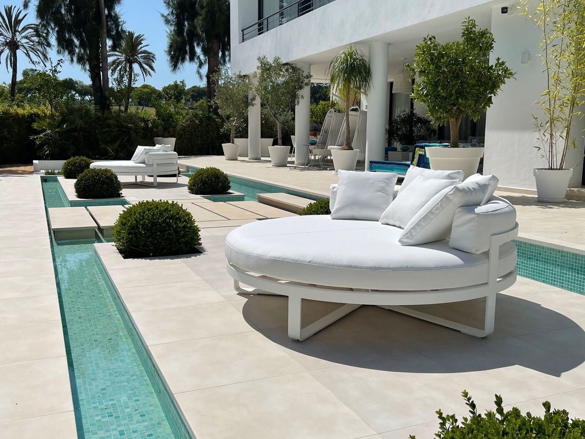 Modern terrace furniture design project in Estepona