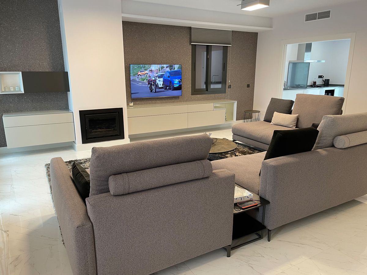 Luxury living room furniture project in Marbella by VIP Environment