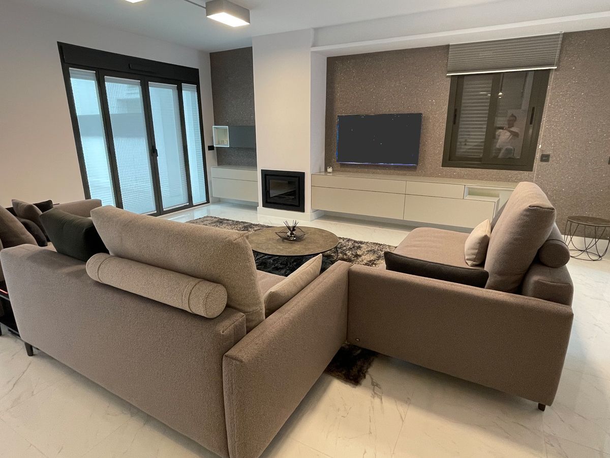 Luxury living room furniture project in Marbella by VIP Environment