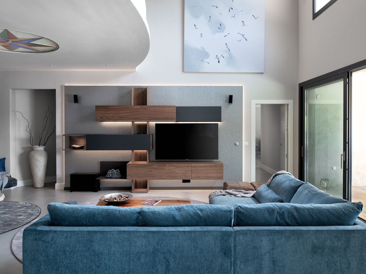 Luxury living room furniture project in el Madronal in Benahavis by VIP Environment