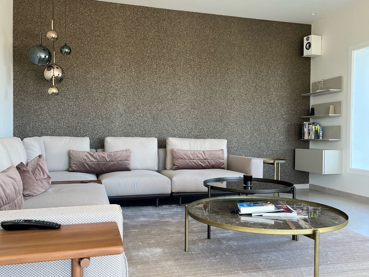 Luxury living room furniture project in Estepona by VIP Environment