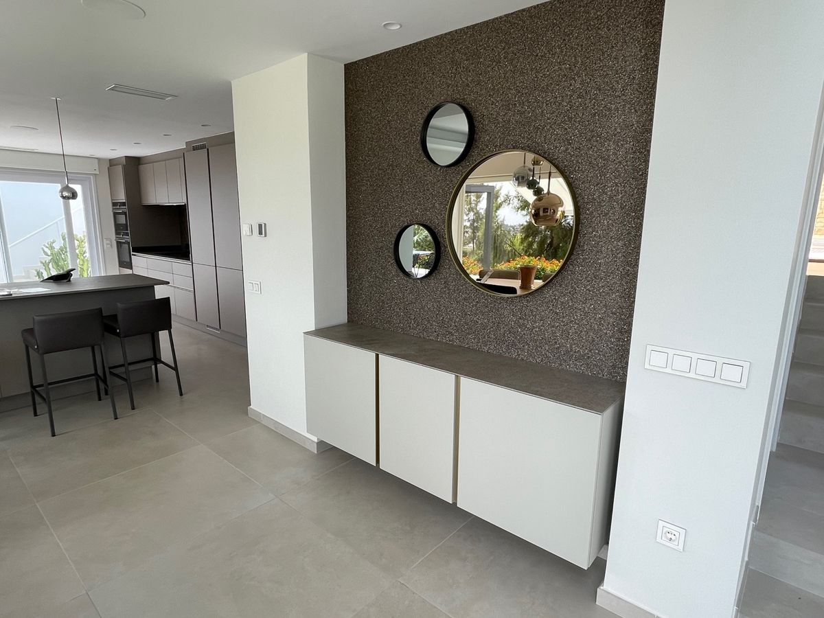 Luxury living room furniture project in a villa in Estepona by VIP Environment