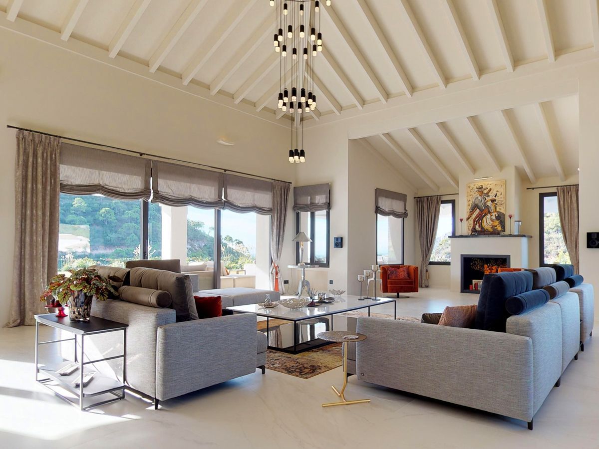 Luxury living room furniture project in La Zagaleta by VIP Environment