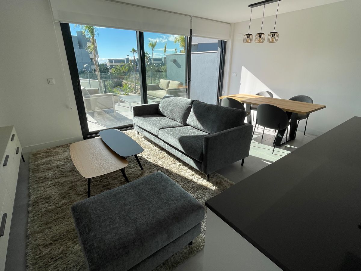 Modern living room furniture design project for rental in Estepona