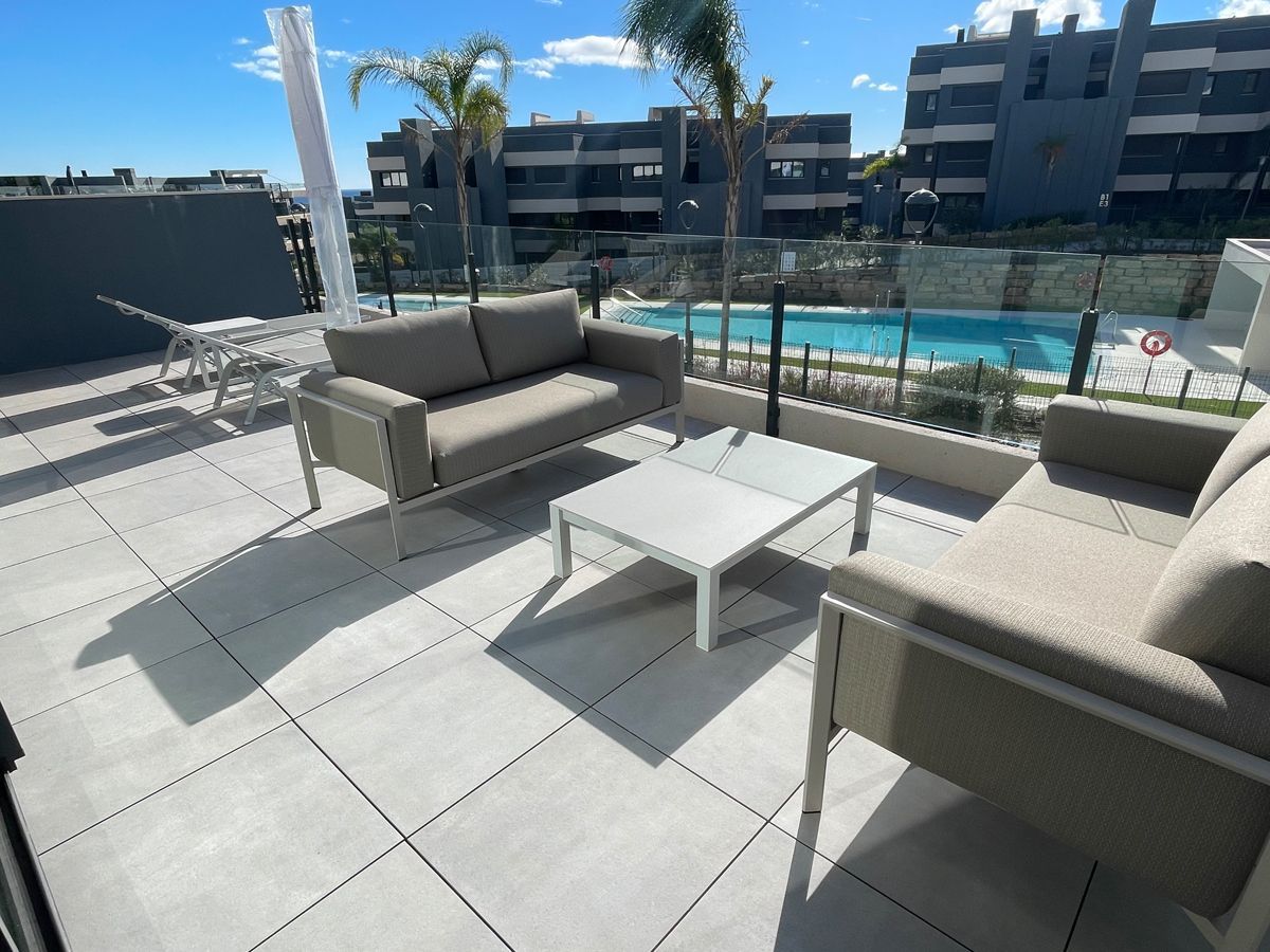 Modern terrace furniture design project in Estepona