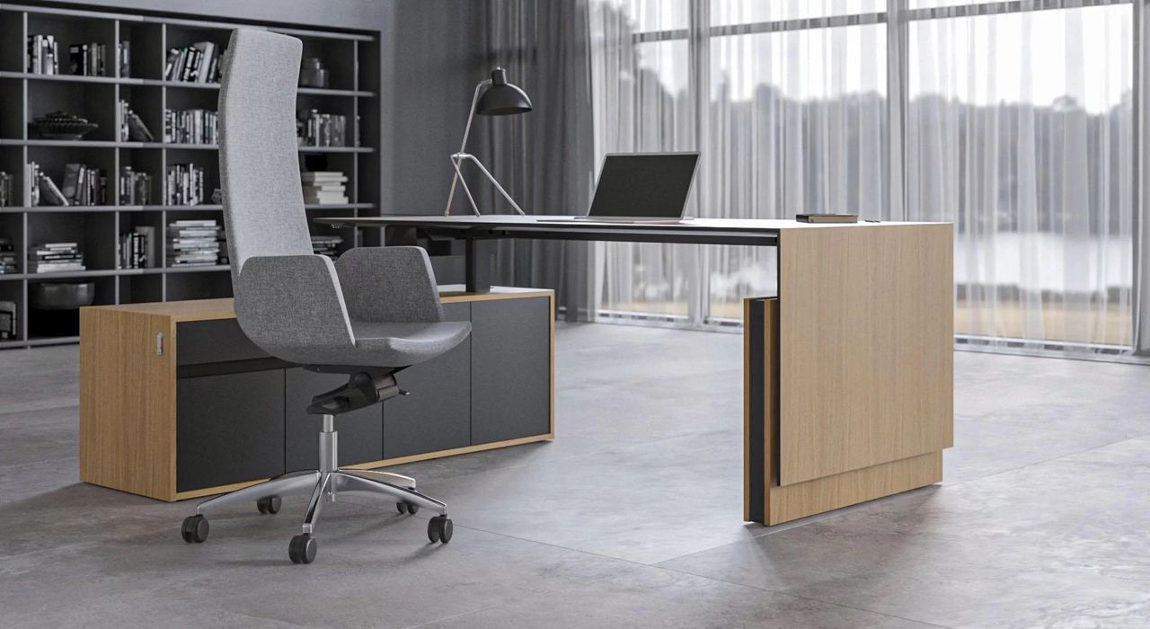 Narbutas Luxury high end desks with storage available in Marbella and Estepona Spain.