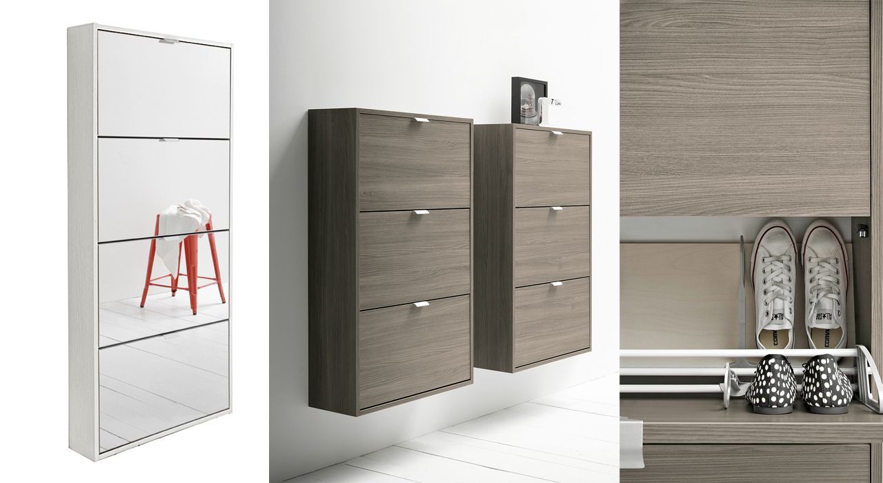 Dallagnese Birex shoe storage furniture for hallways and entrances in apartments and houses.