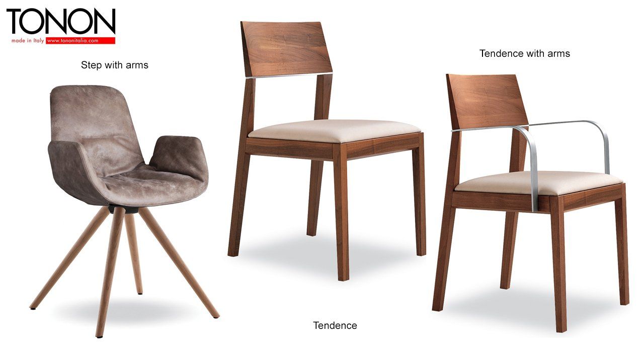 Tonon Step Upholstered and Tendence Dining Chairs