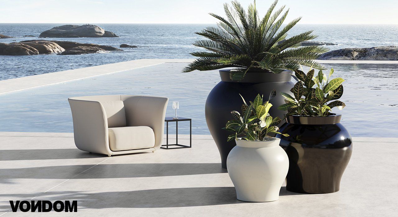 Vondom garden planters in lacquer