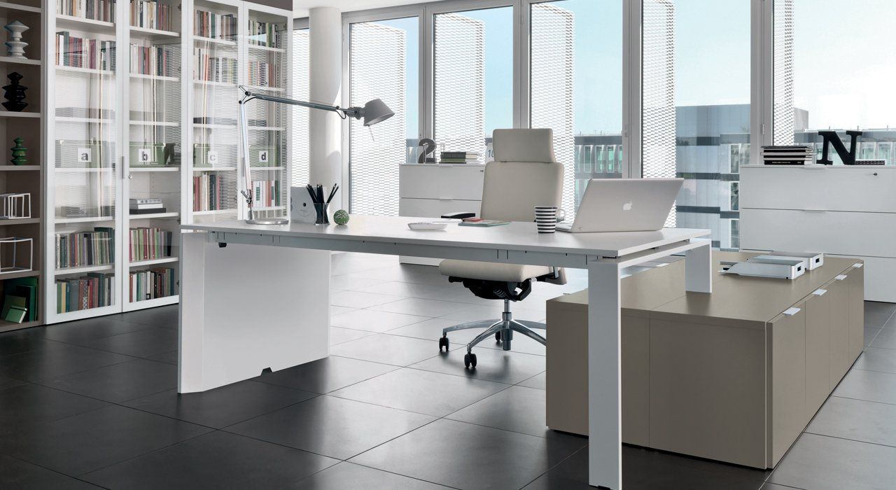Zalf home office furniture and storage with filing and desk and shelving