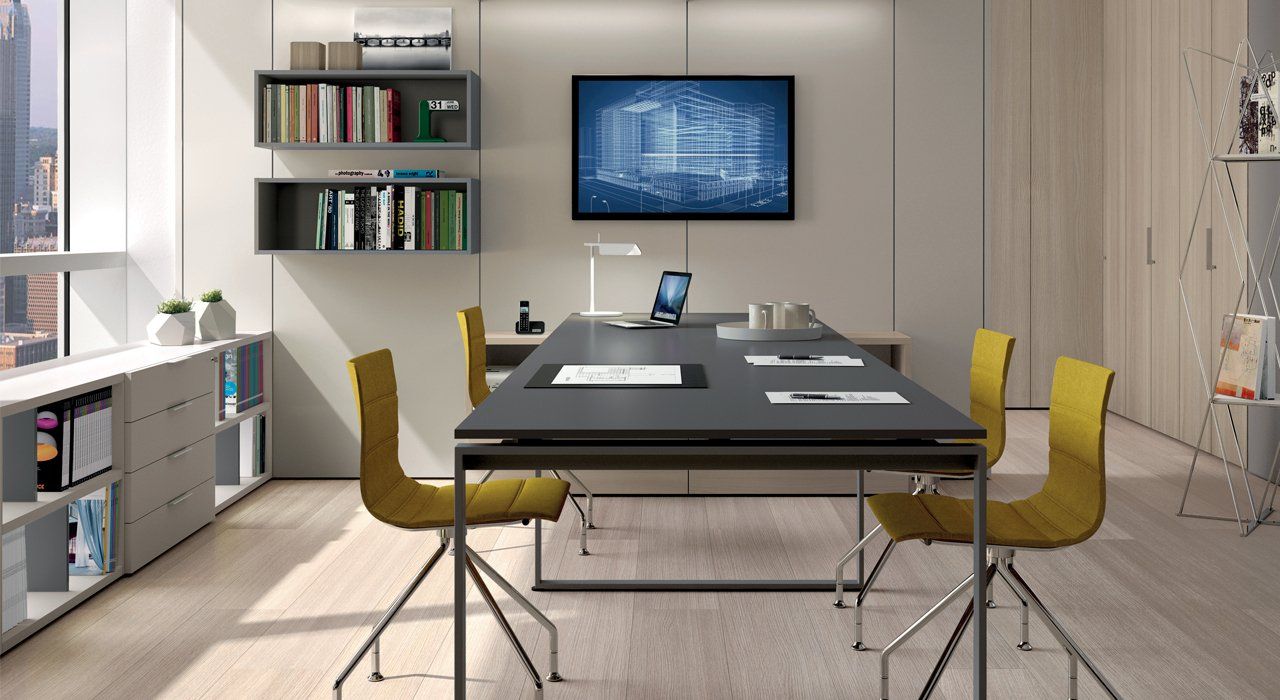 Zalf office furniture for home office or work place made in italy in many finish options