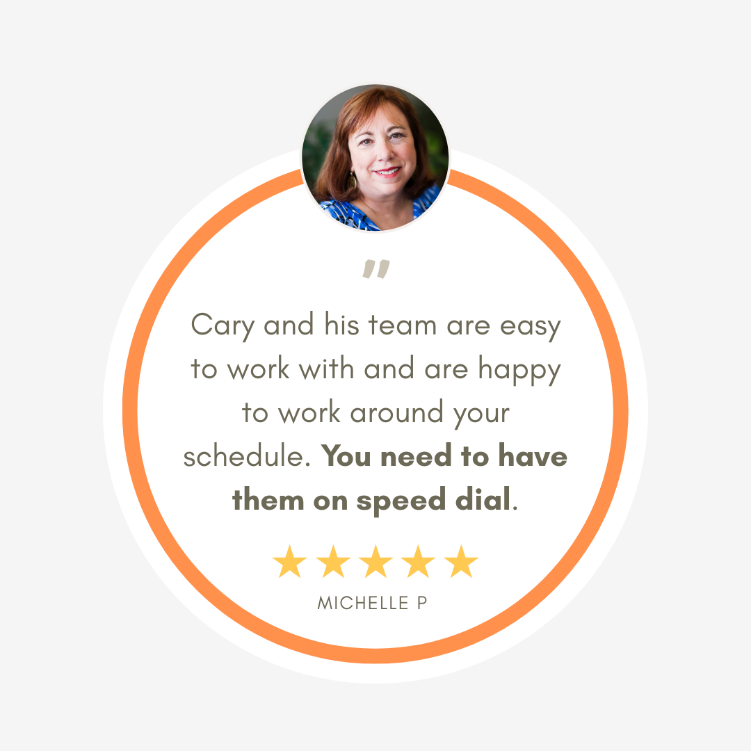 Cary and his team are easy to work with and are happy to work around your schedule . you need to have them on speed dial.