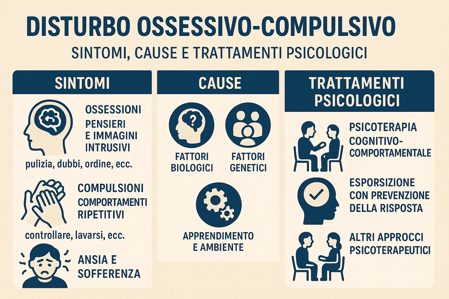 L’articolo offre una spiegazione completa e accessibile del Disturbo ossessivo-compulsivo. Il tono è