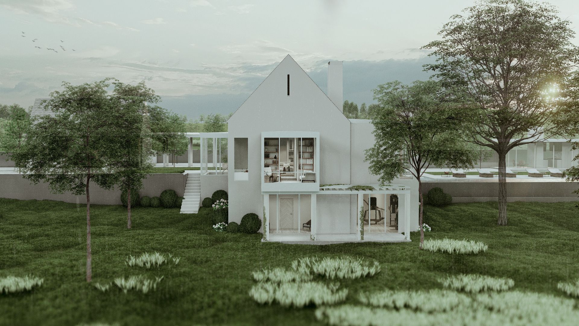 Sardis Chattahoochee Hills artist 's rending of the backyard