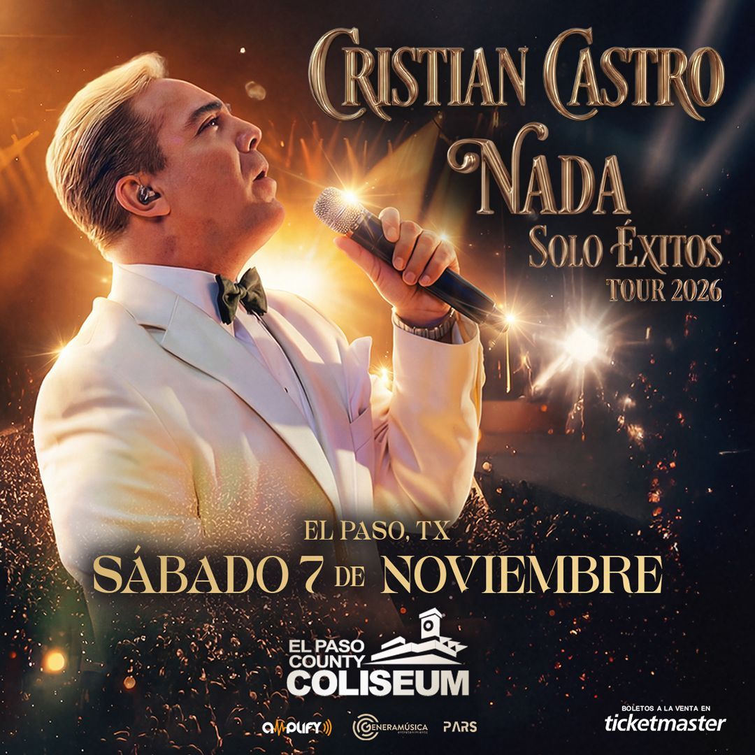 Pandora & Flans concert poster. Six women pose, dates listed for El Paso County Coliseum, TX, February 8, 2026.