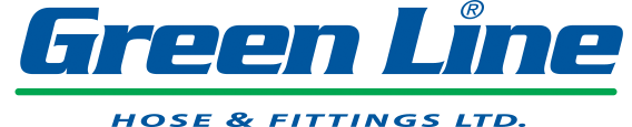 Logo for Green Line Hose & Fittings Ltd. in blue and green.