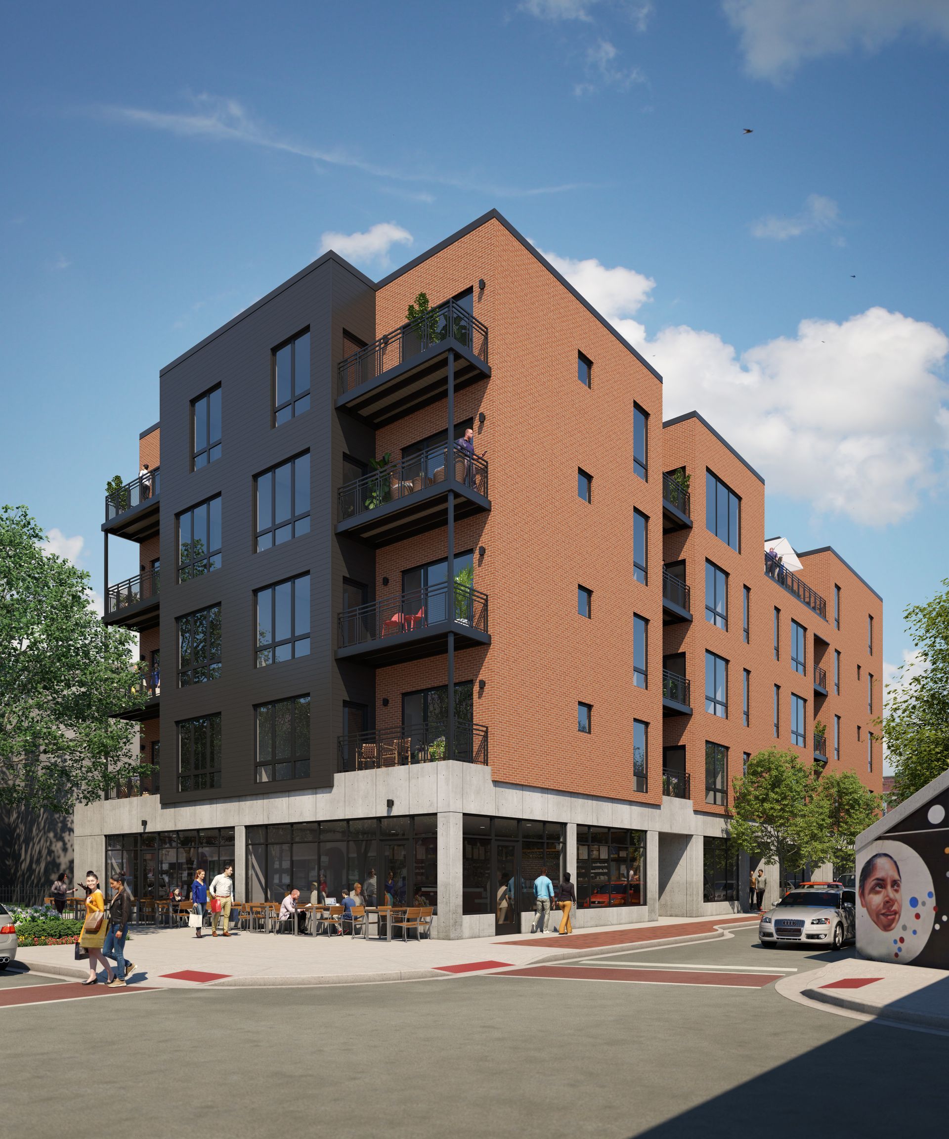 Glenwood Point Apartment Building Rendering