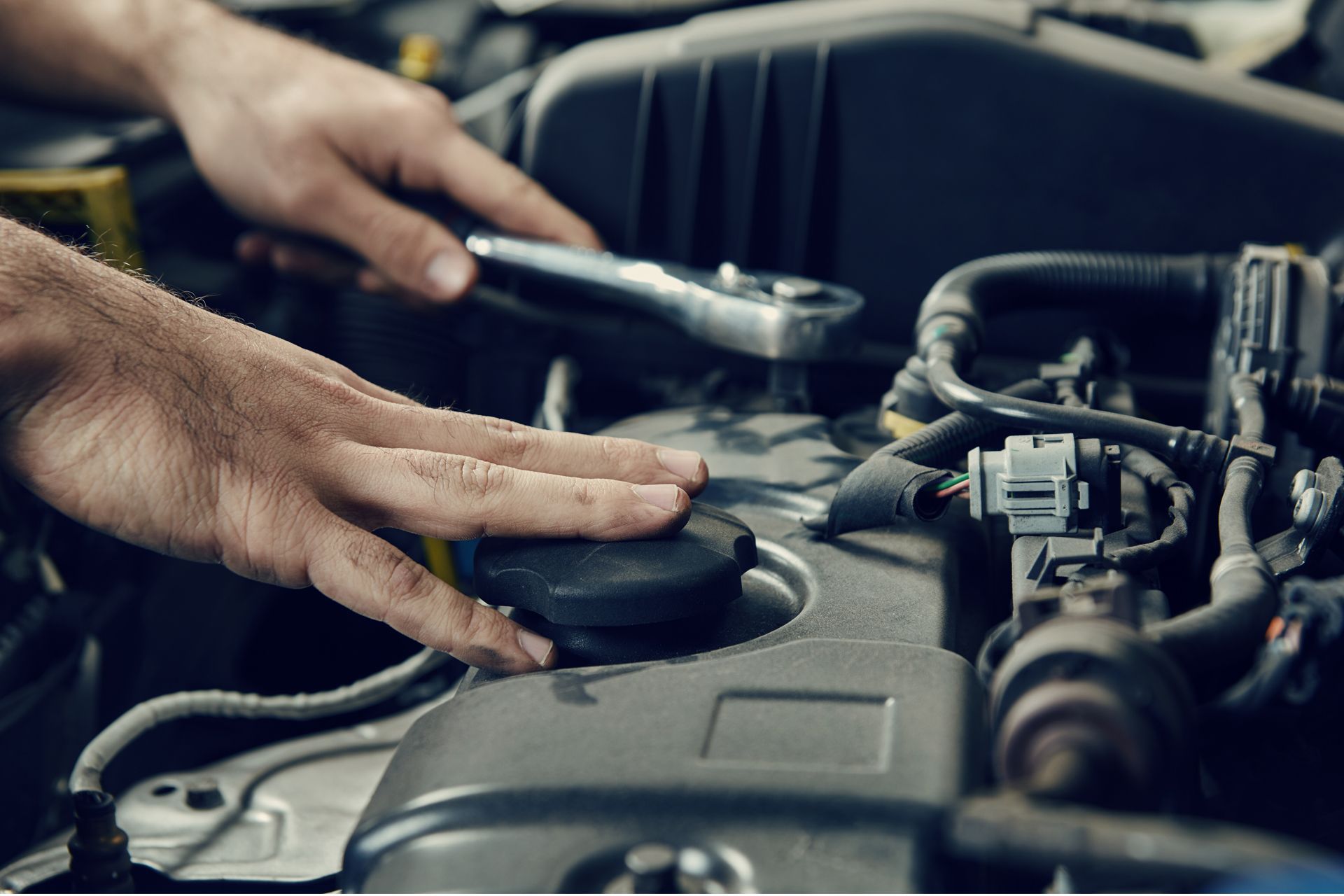 Mechanic working