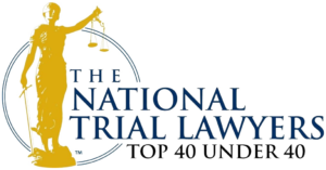 A logo for the national trial lawyers top 40 under 40