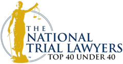 A logo for the national trial lawyers top 40 under 40