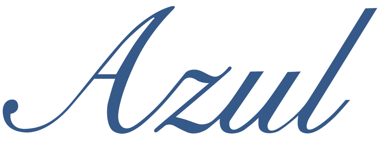 Logotipo estilizado en azul