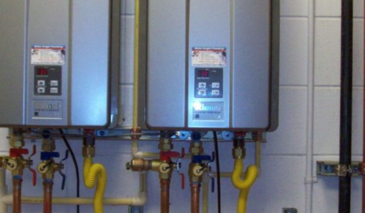 two tankless water heaters