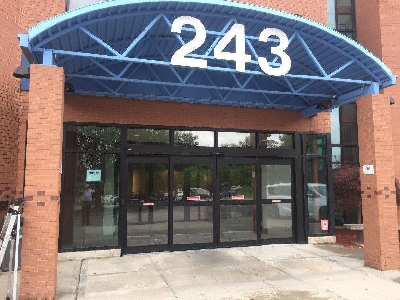 A building with the number 243 on it