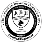 The logo for the national guild of hypnotists