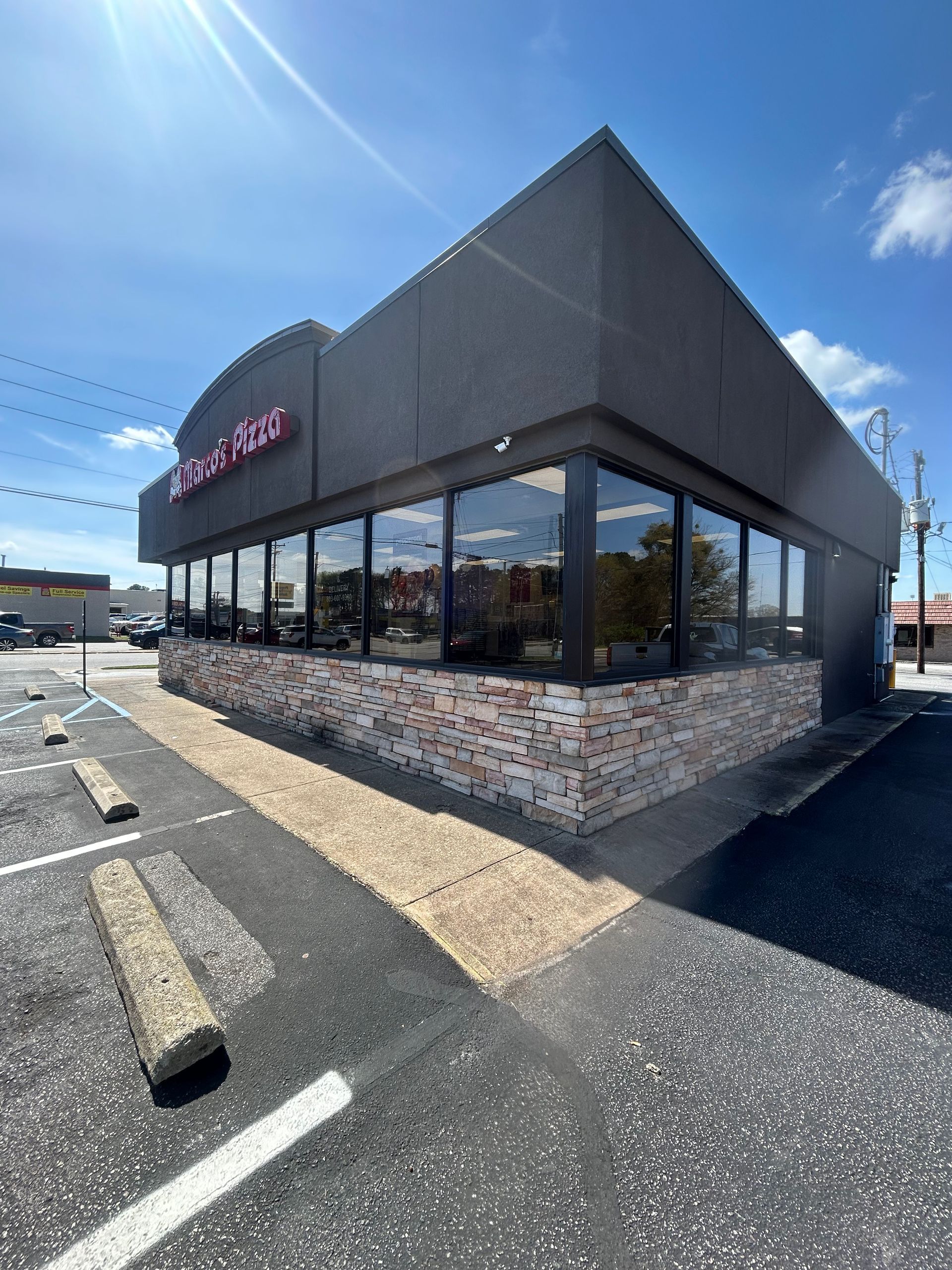 commercial building after tint